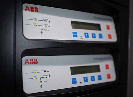 Data centre interior display panels Data centre interior display panels