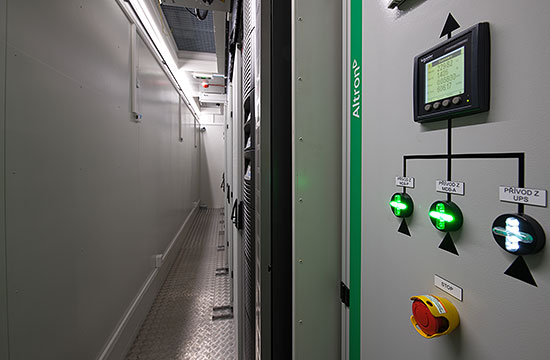 Data centre interior Data centre interior