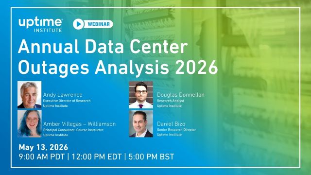 Webinar: Annual Data Center Outages Analysis 2026