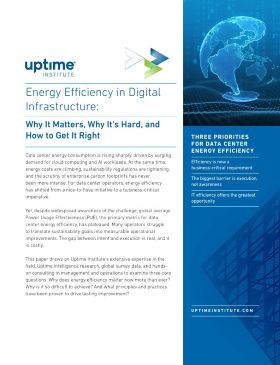 Energy Efficiency in Digital Infrastructure: Why It Matters, Why It's Hard, and How to Get It Right