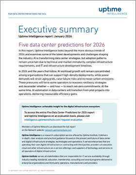 Five Data Center Predictions for 2026 Executive Summary