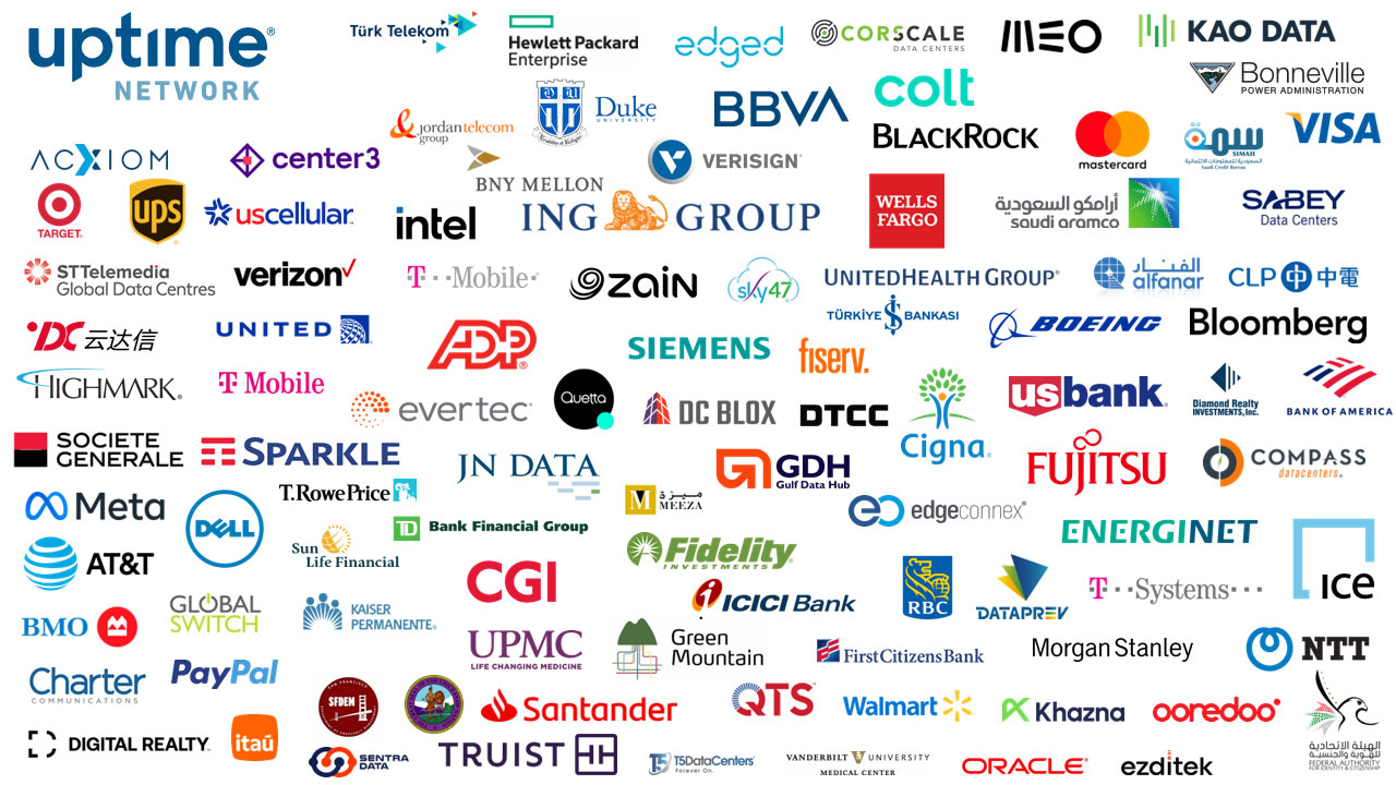 Community of Uptime Network members (logos)