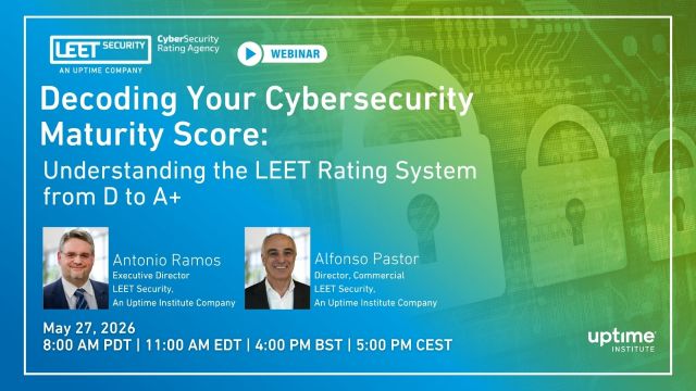 Webinar: Business-Centric Data Center Facility Optimization: Maximizing Uptime, Efficiency, and Operational Sustainability